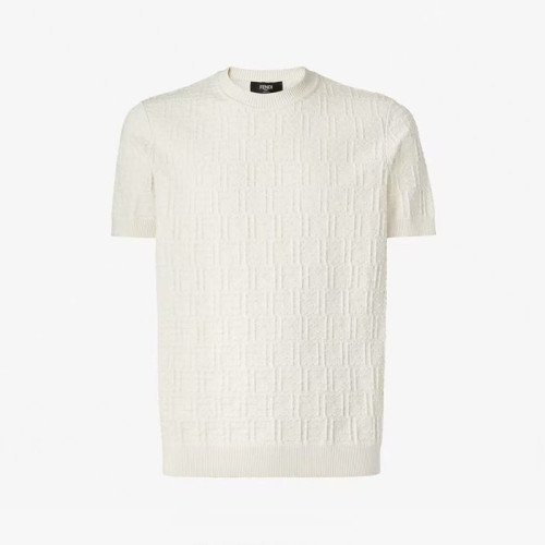 펜디 남성 라운드 반팔 티셔츠 - Fendi Mens Round Tshirt - fec14030x
