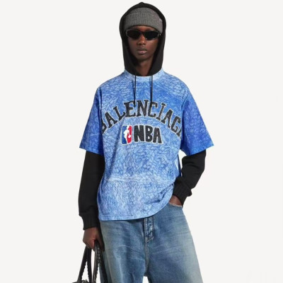 발렌시아가 남성 라운드 반팔 티셔츠 - Balenciaga Mens Round Tshirt - bac14040x
