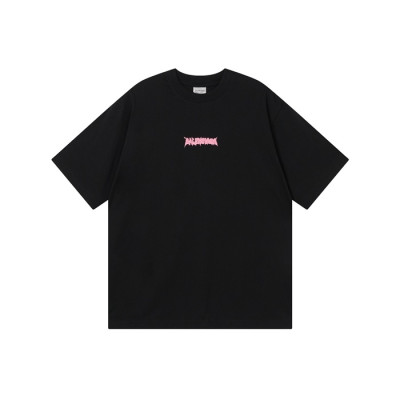 발렌시아가 남성 라운드 반팔 티셔츠 - Balenciaga Mens Round Tshirt - bac14045x