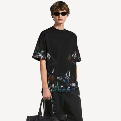 발렌시아가 남성 라운드 반팔 티셔츠 - Balenciaga Mens Round Tshirt - bac14048x