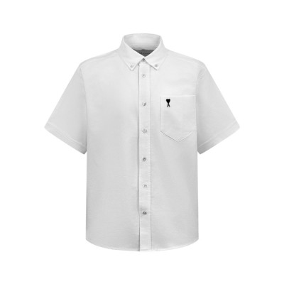 아미 남성 반팔 셔츠 - Ami Mens Basic Shirts - amc14052x