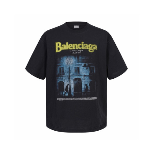 발렌시아가 남성 라운드 반팔 티셔츠 - Balenciaga Mens Round Tshirt - bac14066x
