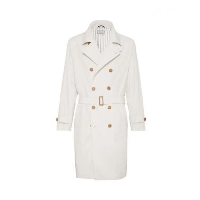 브루넬로쿠치넬리 남성 트렌치 코트 - Brunello Cucinelli Mens Trench Coat - brc14067x