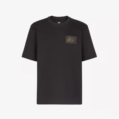 펜디 남성 라운드 반팔 티셔츠 - Fendi Mens Round Tshirt - fec14079x
