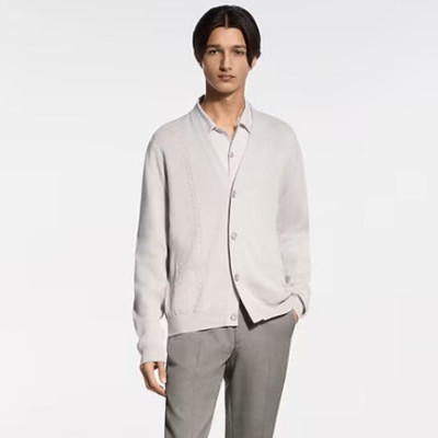 루이비통 남성 브이넥 포인텔 가디건 - Louis vuitton Mens V-neck Pointel Cardigan - lvc14080x