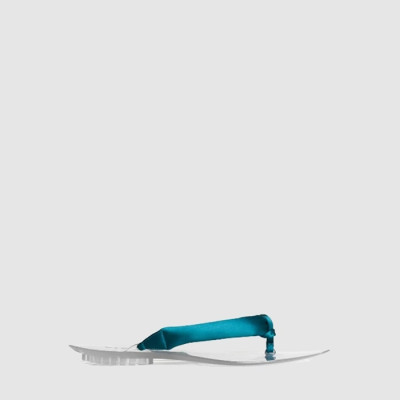 알라이아 여성 새틴 인비저블 토 스트랩 뮬 - Alaia Womens Satin Invisible Toe Strap Mule - als13702x