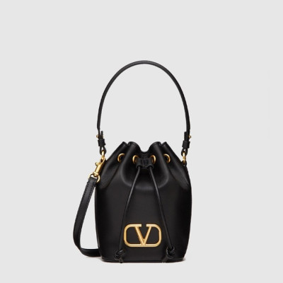 발렌티노 여성 미니 브이로고 시그니처 버킷백 - Valentino Womens Mini V-Logo Signature Bucket Bag - vab14973x