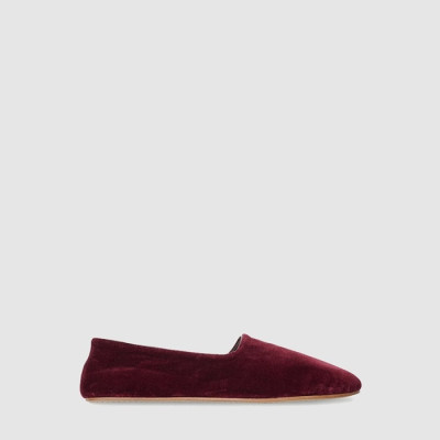 더 로우 여성 폰티 벨벳 슬리퍼 - Tthe Row Womens Ponti Velvet Slippers - ths13719x