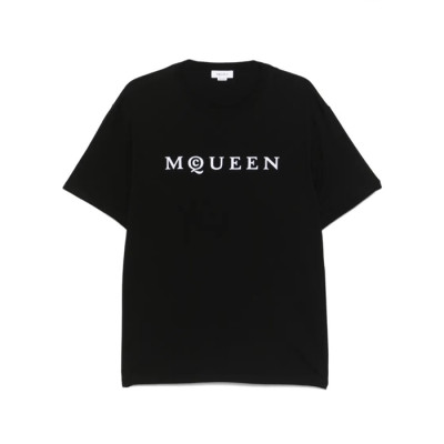 알렉산더 맥퀸 남성 크루넥 반팔티 - Alexander McQueen Mens Round Tshirt - alc14089x