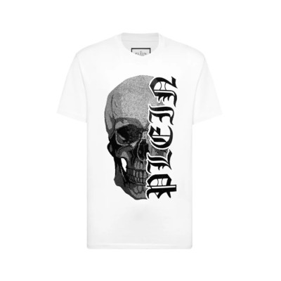 필립플레인 남성 라운드 반팔티 - Philipp-plein Mens Round Tshirt - phc14152x