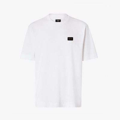 펜디 남성 라운드 반팔 티셔츠 - Fendi Mens Round Tshirt - fec14154x