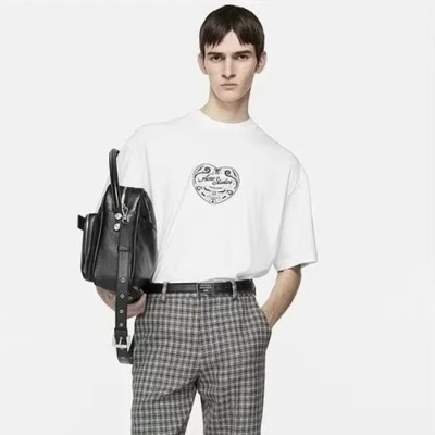 아크네 남성 라운드 반팔티 - Acne Mens Round Tshirt - anc14157x