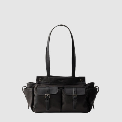 프라다 여성 루트 미디엄 가죽 토트백 - Prada Womens Root Medium Leather Tote Bag - prb15015x