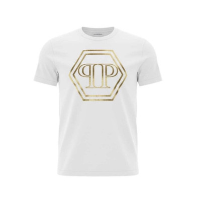 필립플레인 남성 라운드 반팔티 - Philipp-plein Mens Round Tshirt - phc14190x