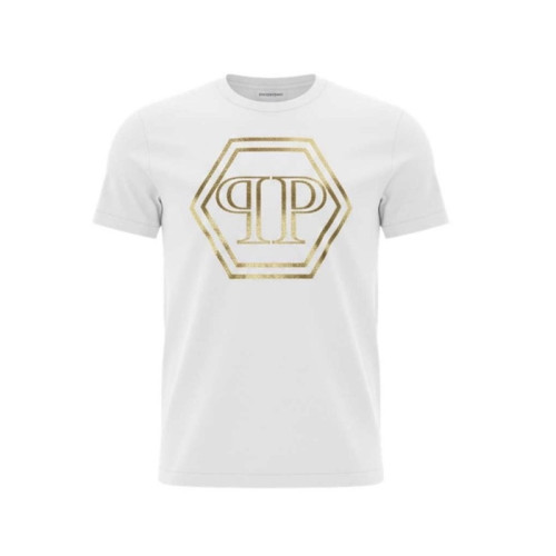 필립플레인 남성 라운드 반팔티 - Philipp-plein Mens Round Tshirt - phc14190x