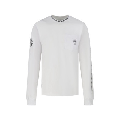 크롬하츠 남성 라운드 긴팔티 - Chrome Hearts Mens Round Tshirt - chc14201x