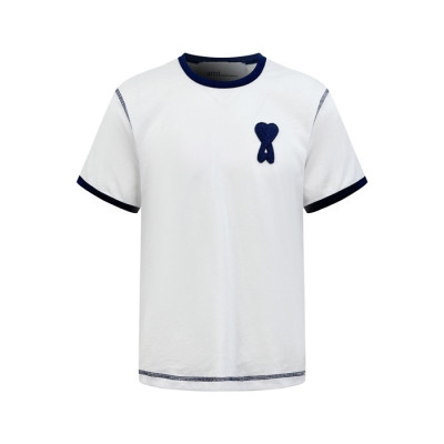 아미 남성 반팔 티셔츠 - Ami Mens Round Tshirt - amc14267x