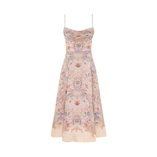 짐머만 여성 리벨리온 턱 미디 드레스 - Zimmermann Womens Rebellion Tuck Midi Dress - zic14273x