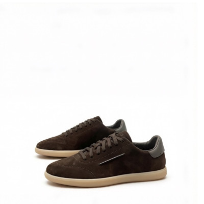 에르메네질도 제냐 남성 스웨이드 스니커즈 - Ermenegildo Zegna Mens Suede Sneakers - zes13824x