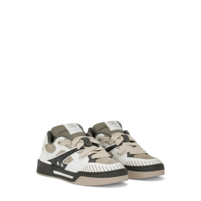 돌체앤가바나 남성 뉴 로마 프레이-트림 스니커즈 - Dolc&Gabbana Mens New Roma Fray-trim Sneakers - dol13837x