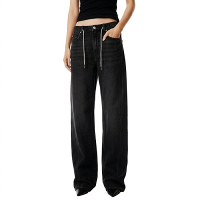 알렉산더왕 여성 크리스탈 드로코드 벌룬 조거 - Alexander wang Womens Crystal Drawcord Balloon Jogger - alc14320x