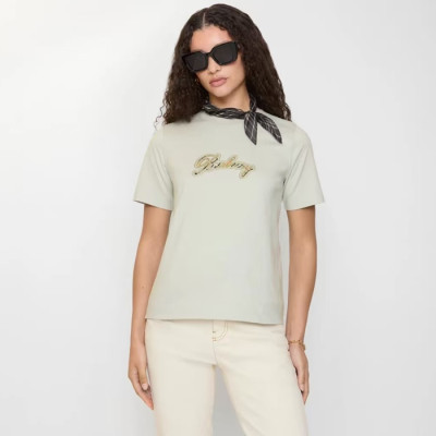 버버리 여성 반팔 티셔츠 - Burberry Womens Round Tshirt - buc14339x