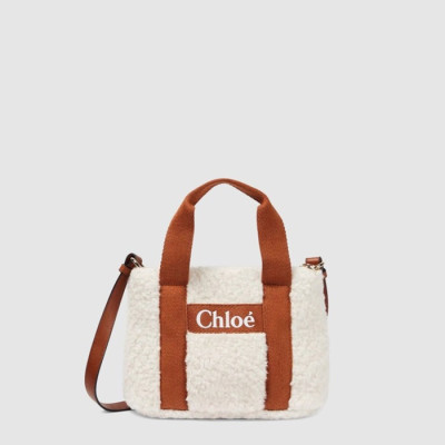 끌로에 여성 우디 스웨이드 토트 백 - Chloe Womens Woody Suede Tote Bag - chb15062x