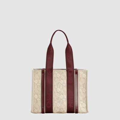 끌로에 여성 우디 미듐 토트 백 - Chloe Womens Woody Medium Tote Bag - chb15078x