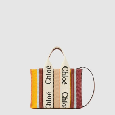 끌로에 여성 우디 스트랩 토트 백 스몰 - Chloe Womens Woody Strap Tote Bag Small - chb15085x