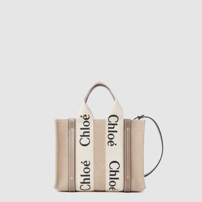 끌로에 여성 우디 스트랩 토트 백 스몰 - Chloe Womens Woody Strap Tote Bag Small - chb15124x