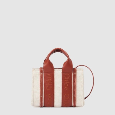 끌로에 여성 우디 스트랩 토트 백 미니 - Chloe Womens Woody Strap Tote Bag Mini - chb15125x