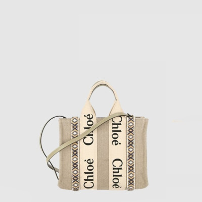 끌로에 여성 우디 스트랩 토트 백 스몰 - Chloe Womens Woody Strap Tote Bag Small - chb15130x