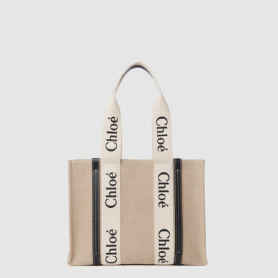 끌로에 여성 미디엄 우디 토트 백 - Chloe Womens Medium Woody Tote Bag - chb15147x