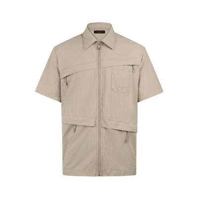 루이비통 남성 반팔 셔츠 - Louis vuitton Mens Short-sleeved Shirt - lvc14343x