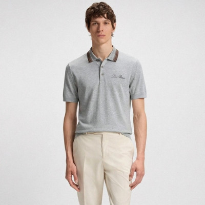 로로피아나 남성 폴로 반팔티 - Loro Piana Mens Polo Tshirt - lpc14370x