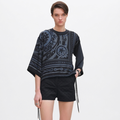 에르메스 여성 캔디 리브리스 트윌리언 긴팔 티셔츠 스웨터 - Hermes Womens Candy Libris Long Sleeve twillaine Tshirt Sweater - hec14379x