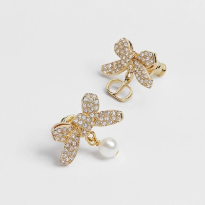 디올 여성 델리케이트 보우 이어링 - Dior Womens Delicate Bow Earrings - acc7206x