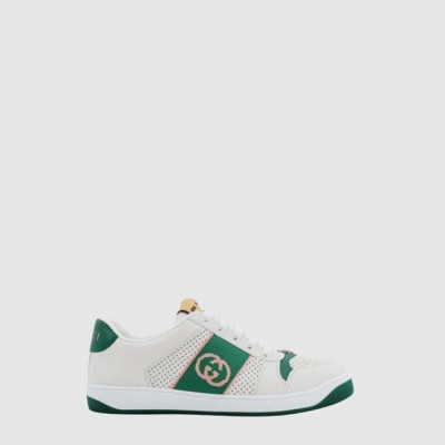구찌 남/녀 스크리너 레더 스니커즈 - Gucci Unisex Screener Leather Sneakers - gus13885x