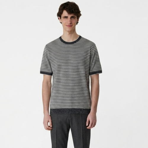 로로피아나 남성 라운드 반팔티 - Loro Piana Mens Round Tshirt - lpc14391x