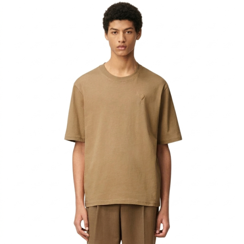 아미 남성 빅 아미 드 쿠르 엠보싱 오버사이즈 티셔츠 - Ami Mens Big Ami De Coeur Embossed Oversized Tshirt - amc14434x