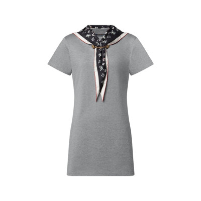 루이비통 여성 네이비컬 스카프 티셔츠 드레스 - Louis vuitton Womens Nautical Scarf Tshirt Dress - lvc14442x
