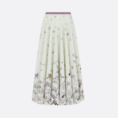 디올 여성 나비 아이리스 스커트 - Dior Womens Butterflies Iris Skirt - dic14448x