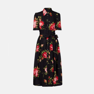 돌체앤가바나 여성 로즈 미디 드레스 - Dolce&Gabbana Womens Rose Midi Dress - doc14462x