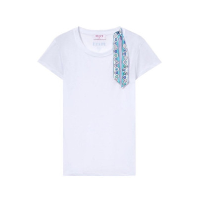 푸치 여성 이리데 프린트 티셔츠 - Pucci Womens Blend Tshirt - puc14467x