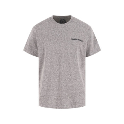 크롬하츠 남성 라운드 반팔티 - Chrom Hearts Mens Round Tshirt - chc14474x