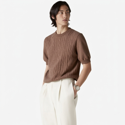 로로피아나 남성 라운드 반팔티 - Loro Piana Mens Round Tshirt - lpc14483x