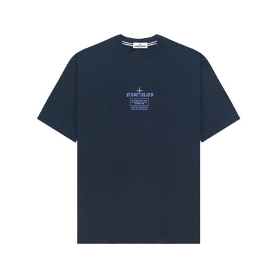 스톤아일랜드 남성 라운드 반팔 티셔츠 - Stone Island Mens Round Tshirt - stc14485x