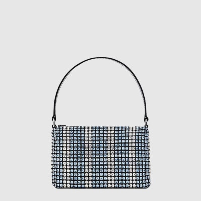 알렉산더 왕 여성 에어리스 라인스톤 메시 파우치 - Alexander Wang Womens Airless Rhinestone Mesh Pouch - alb15421x