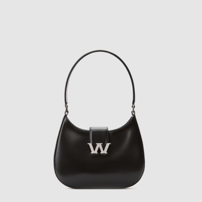 알렉산더 왕 여성 W 레거시 레더 호보백 스몰 - Alexander Wang Womens W Legacy Leather Hobo Bag Small - alb15431x