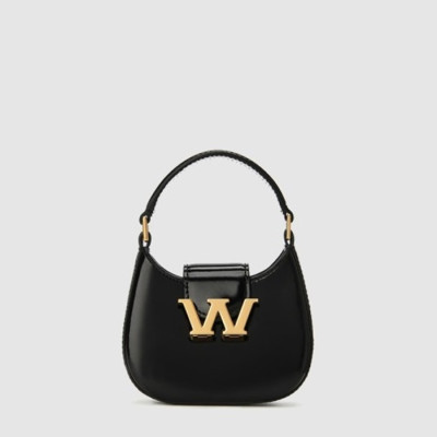 알렉산더 왕 여성 W 레거시 레더 호보백 마이크로 - Alexander Wang Womens W Legacy Leather Hobo Bag Micro - alb15434x